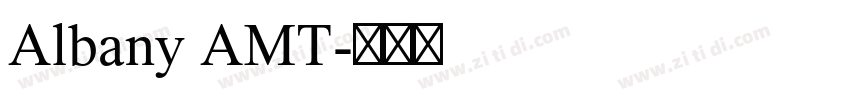 Albany AMT字体转换